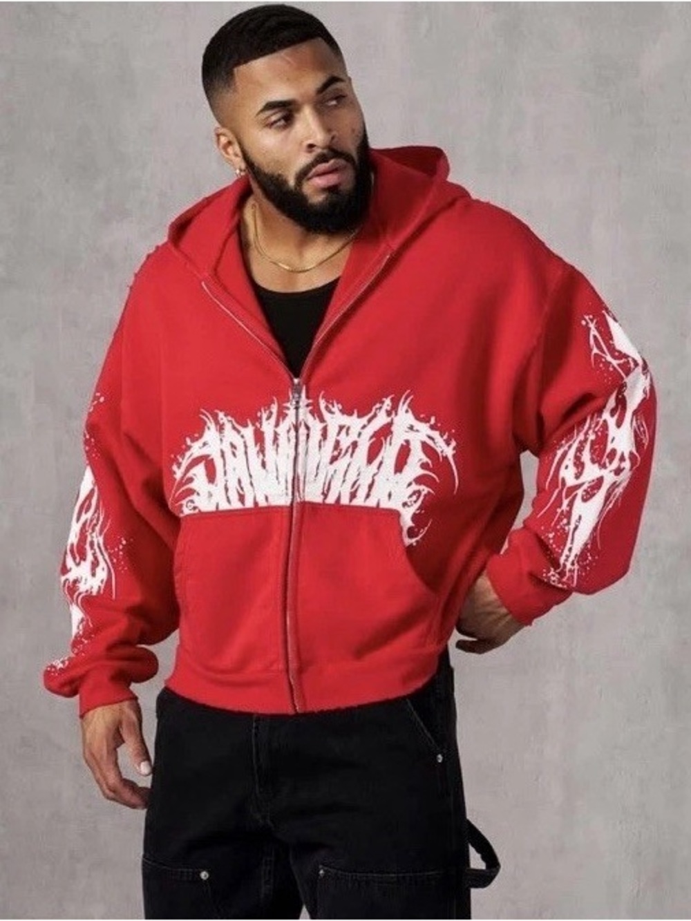 YoungLA - Venom Hoodies - 5128 - Red Wash - Men’s xxL 2xL